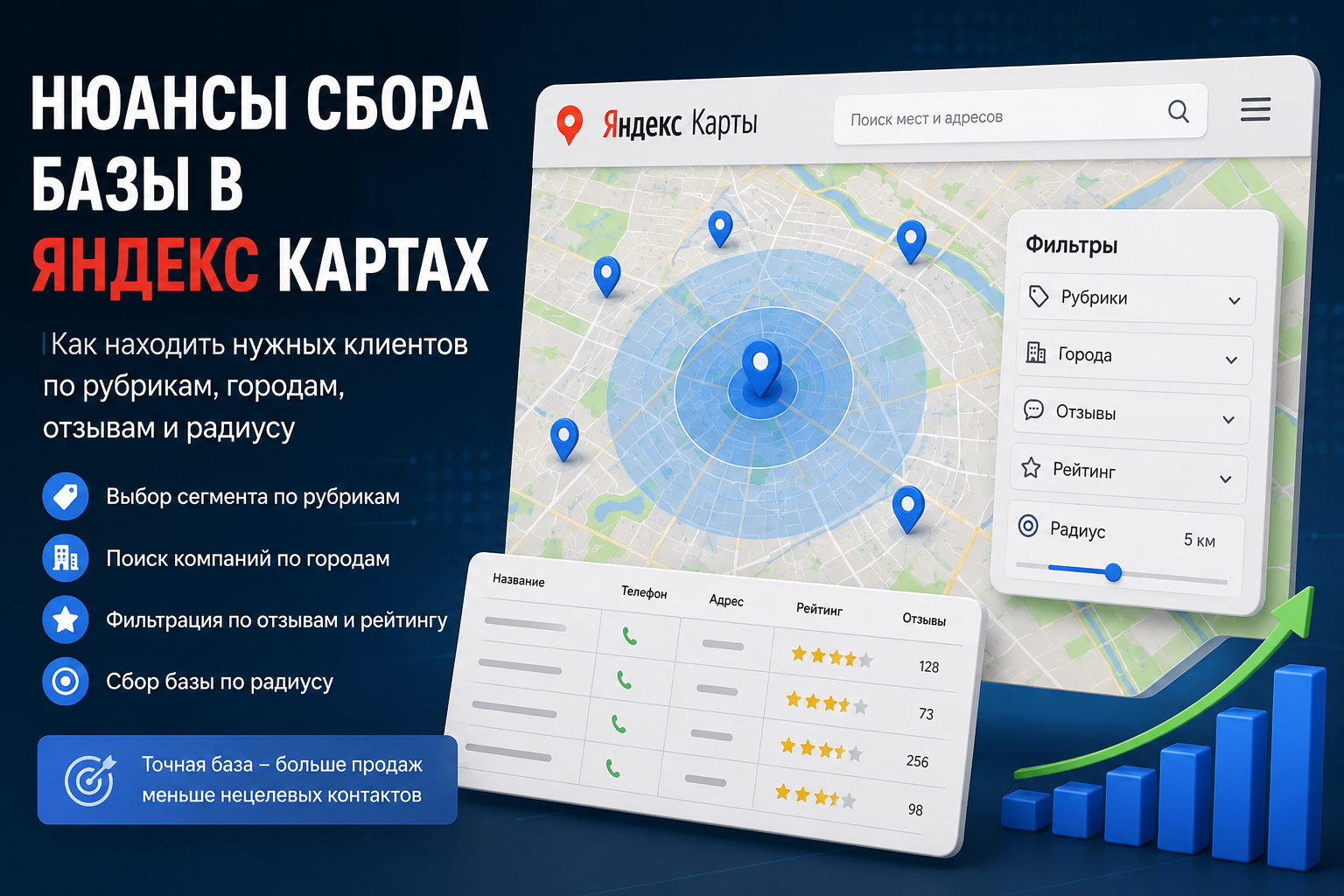 Ищем клиентов в Яндекс картах, которые принесут продажи